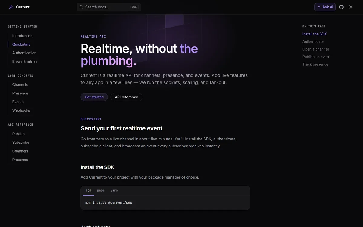 Current — desktop screenshot