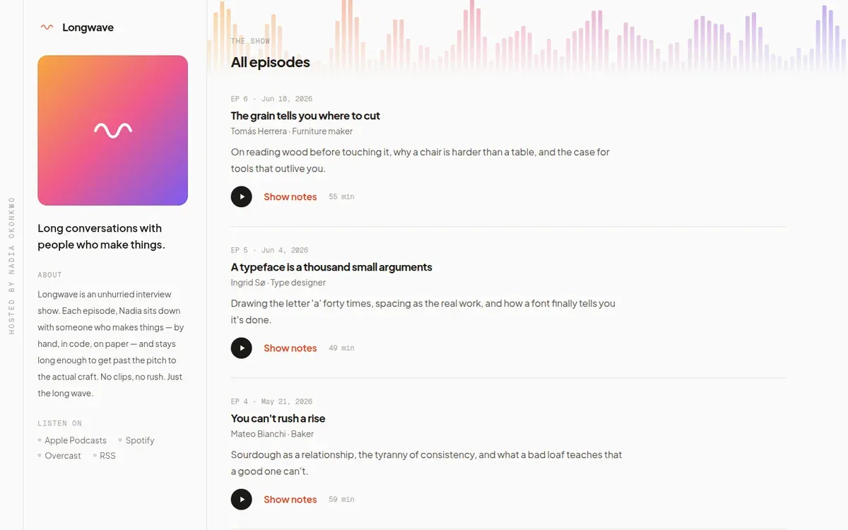 Longwave — desktop screenshot