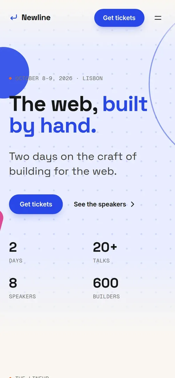 Newline — mobile screenshot