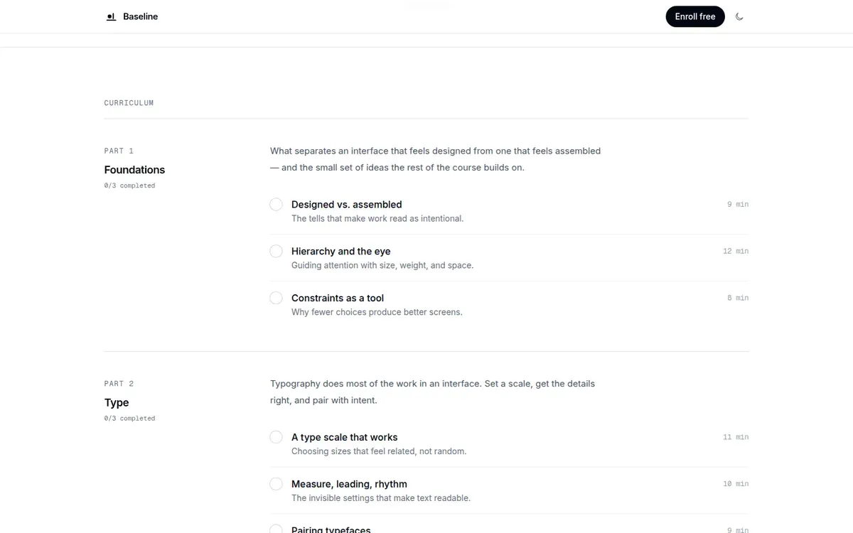 Baseline — screenshot 1 of 4