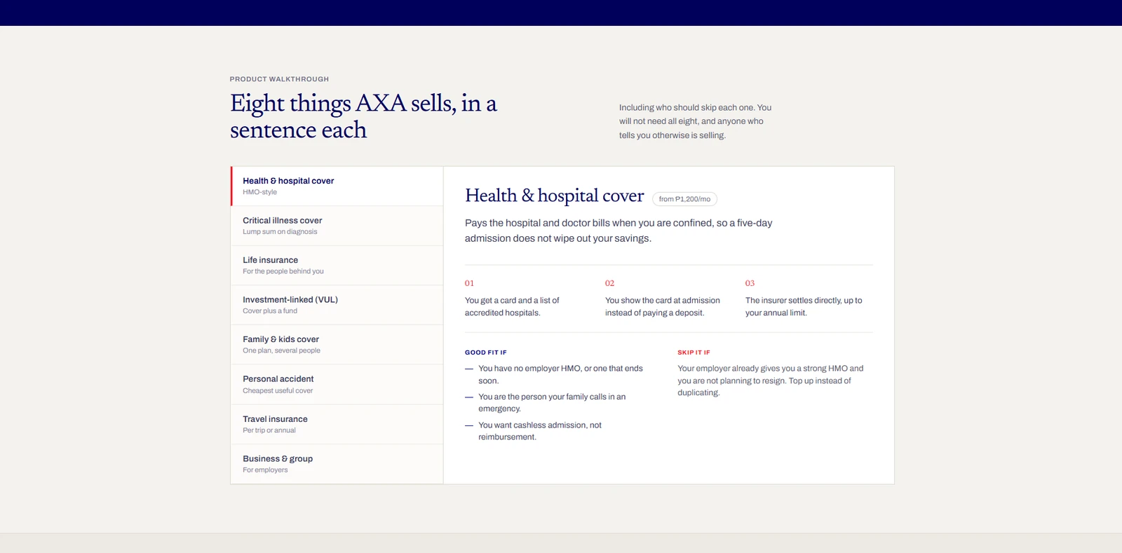 AXA Consultant Showcase — screenshot 3 of 3