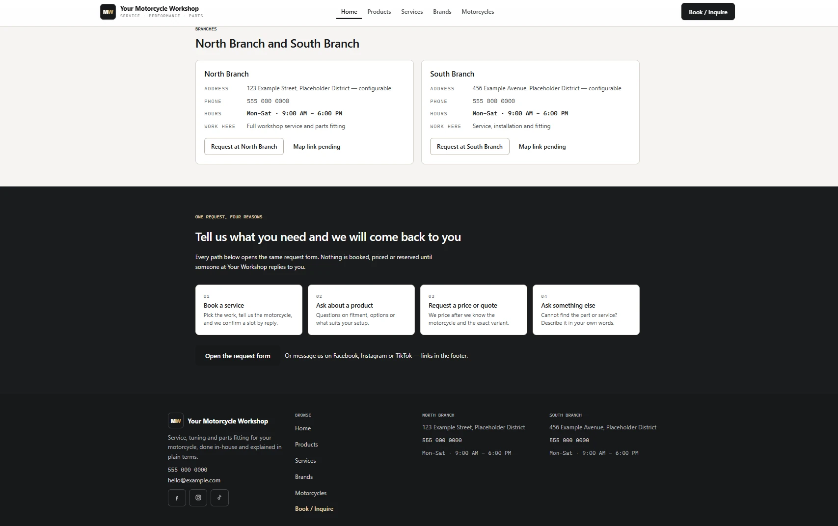 Motorcycle Public Website — screenshot 3 of 3